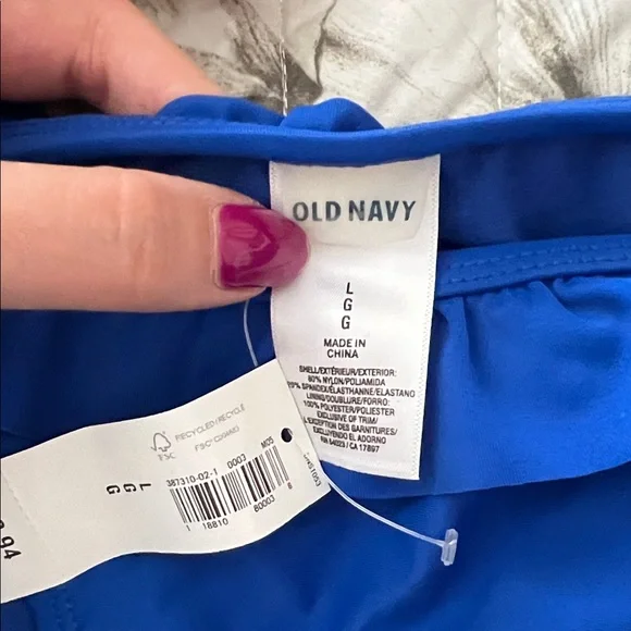 Old Navy Royal Blue Ruffled Bikini Set - Picture 2 of 4